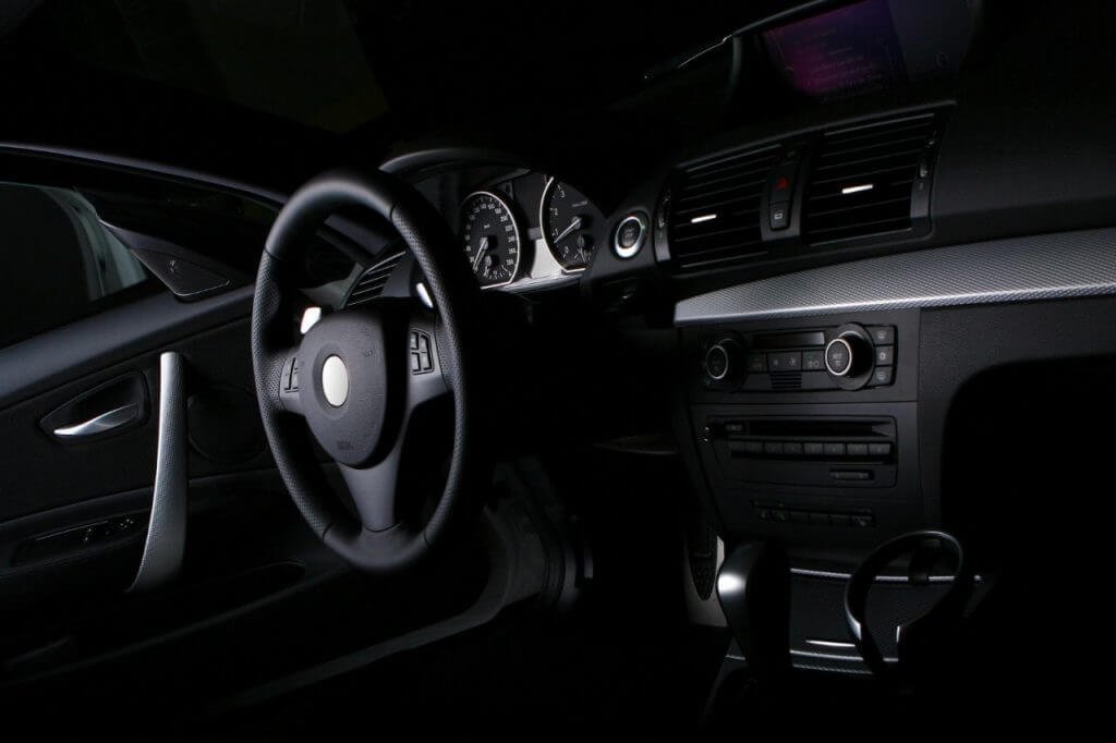 new car dashboard